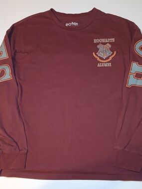 Harry Potter Hogwarts Alumni Long Sleeve Shirt - Maroon